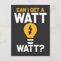 Funny Electrician Watt Pun electrical engineering