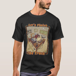 Funny Electronic Music Producer With Synthesizer T-Shirt