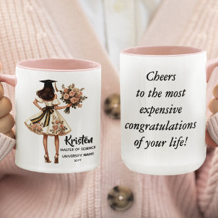 Funny Elegant Personalised Graduation Gift for Her Mug