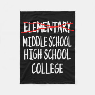 Funny Elementary School Graduation Tee 6th Grade G Fleece Blanket