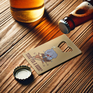 Funny Elephant Cowboy Time For A Beer? Cartoon