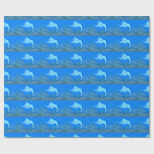 Funny Elephant Dolphin Crossbreed Wrapping Paper