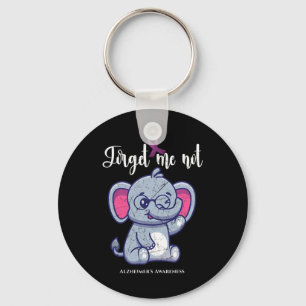 Funny Elephant Flower Forget Me Not Heimerheimer A Key Ring