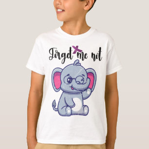 Funny Elephant Flower Forget Me Not Heimerheimer A T-Shirt