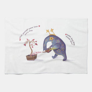 Funny elephant Kitchen Towels