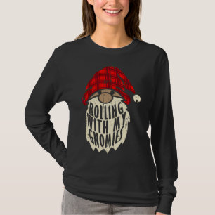 Funny Elf Beard Christmas Gnomies Matching Family T-Shirt