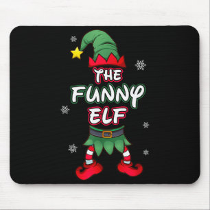 Funny Elf Christmas Pajamas Pjs Matching Family Gr Mouse Mat