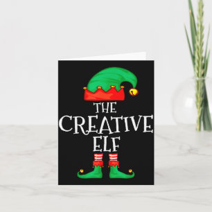 Funny Elf Family Christmas Creative Elf Sweater Me Card