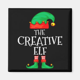 Funny Elf Family Christmas Creative Elf Sweater Me Magnet