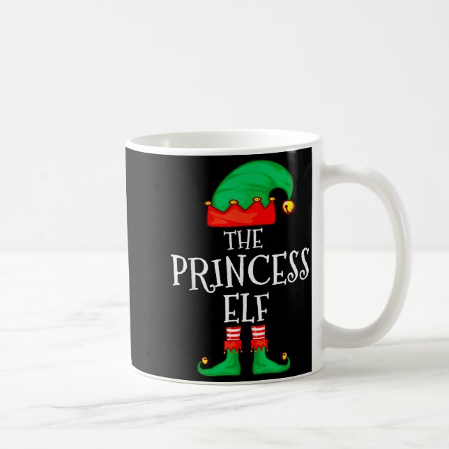 Funny Elf Family Christmas Princess Elf Sweater Me Coffee Mug (Right)