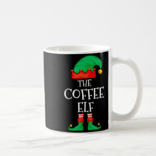 Funny Elf Family Christmas The Coffee Elf Sweater  Coffee Mug