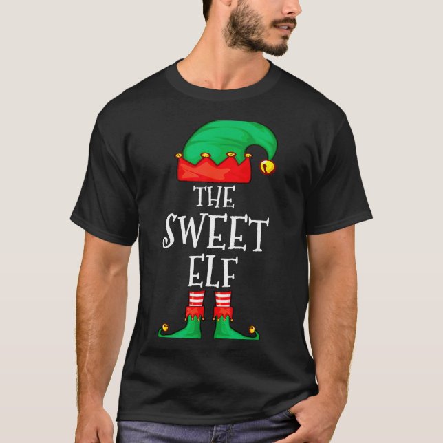 Funny Elf Family Christmas The Sweet Elf Sweater M (Front)