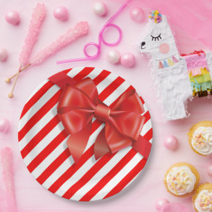 Funny Elf Legs Christmas North Pole Mischief Paper Plate