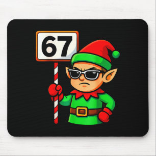 Funny Elf Six Seven 6 7 Meme Christmas Costume 67  Mouse Mat
