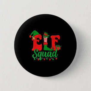 Funny Elf Squad Santa Hat Family Matching Christma 6 Cm Round Badge