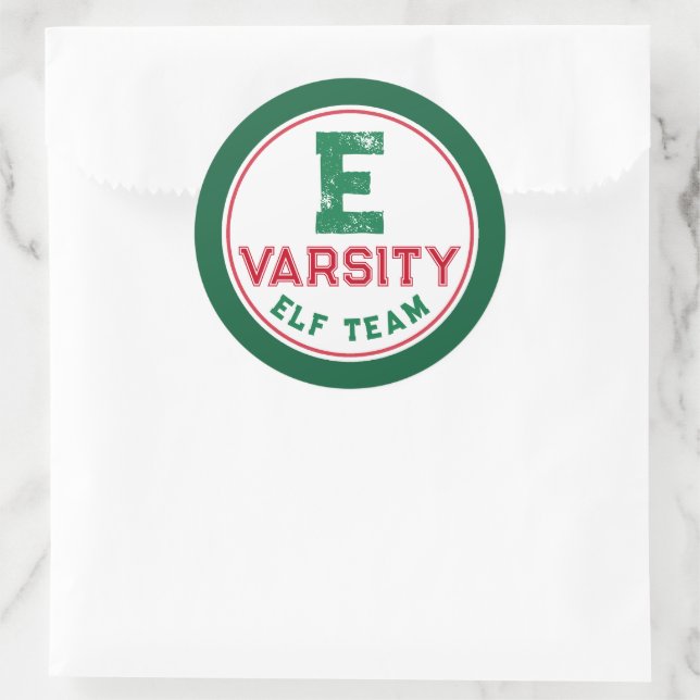 Funny Elf Team Christmas Stickers  (Bag)