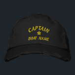 Funny Embroidered Hat<br><div class="desc">Embroidered cap,  Embroidered Hat,  embroidered CAPTAIN,  Embroidered boat NAME</div>