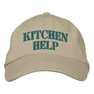 Funny Embroidered Kitchen Help Cap