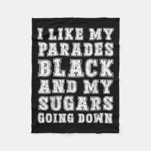 Funny Emo Rock Music Quote Black Parade Sugar Down Fleece Blanket