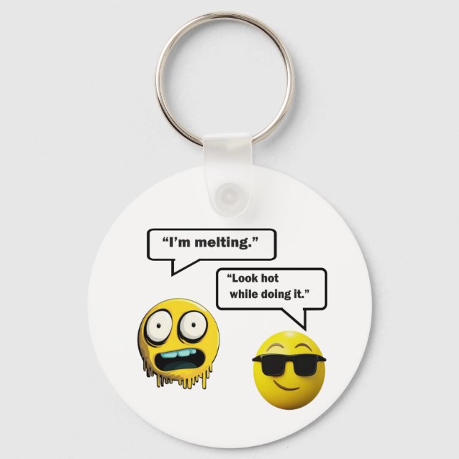 Funny Emoji Keychain (Front)