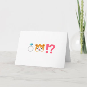 Funny Emoji Ring Bearer Request Invitation