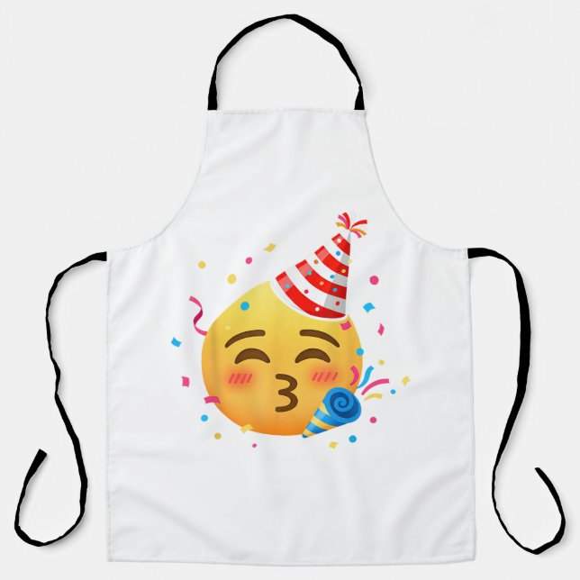 Funny Emoticon Party Apron (Front)