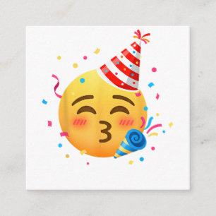Funny Emoticon Party Enclosure Card