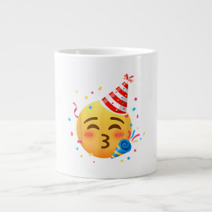 Funny Emoticon Party Large Coffee Mug