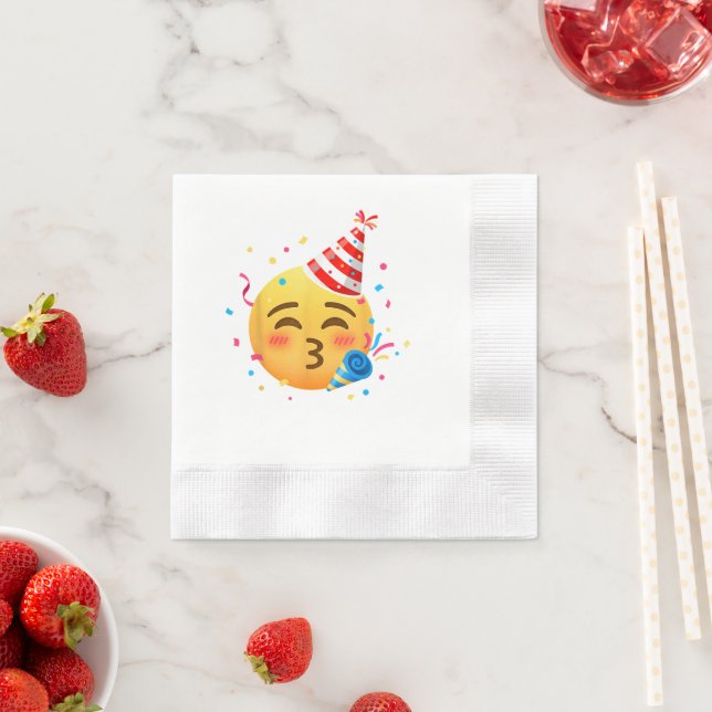 Funny Emoticon Party Napkin (Insitu)