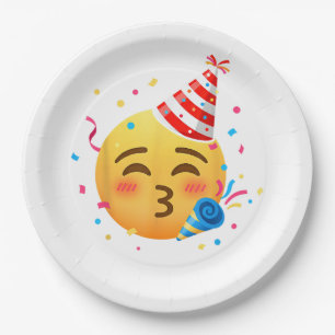 Funny Emoticon Party Paper Plate