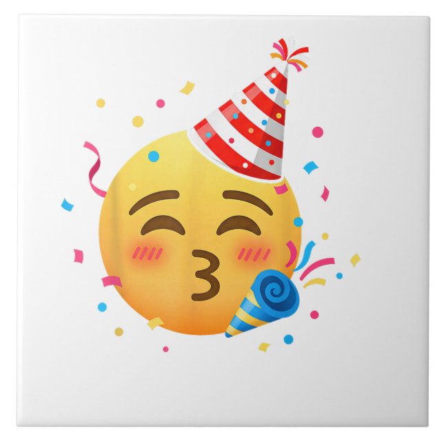 Funny Emoticon Party Tile (Front)