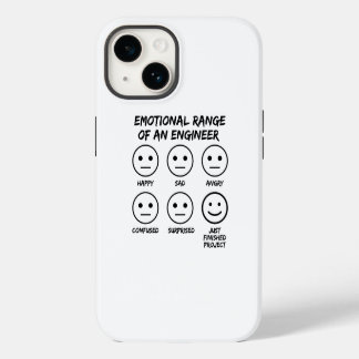 Funny Emotional Range Of An Engineer Fan Faces iPhone 14 Case