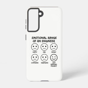  Funny Emotional Range Of An Engineer Fan Faces Samsung Galaxy Case