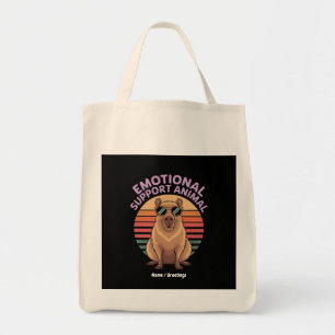 Funny Emotional Support Animal Capybara Lover Gift Tote Bag