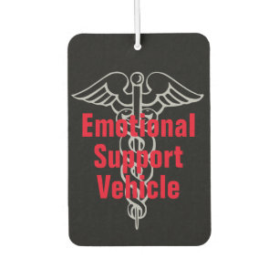 Funny Emotional Support Vehicle Joke Car Air Freshener