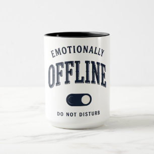Funny Emotionally Offline Toggle Switch Mug