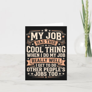 Funny Employee Sarcasm Multitasking Workplace Card