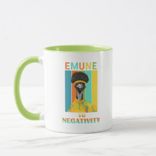 Funny Emu Pun - Emune To Negativity  Mug