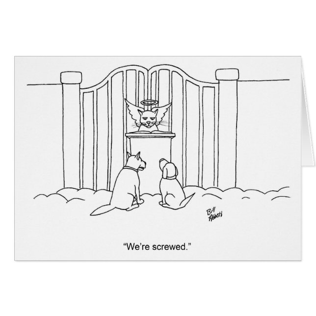 Funny Encouragement Humour Greeting Card (Front Horizontal)
