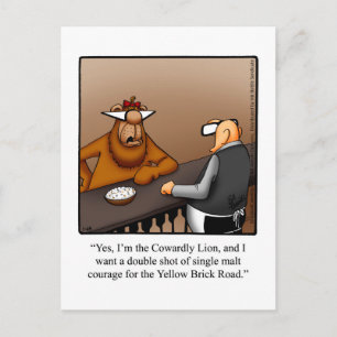 Funny Encouragement Humour Postcard