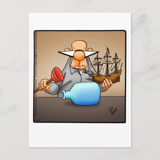 Funny Encouragement Humour Postcard (Front)