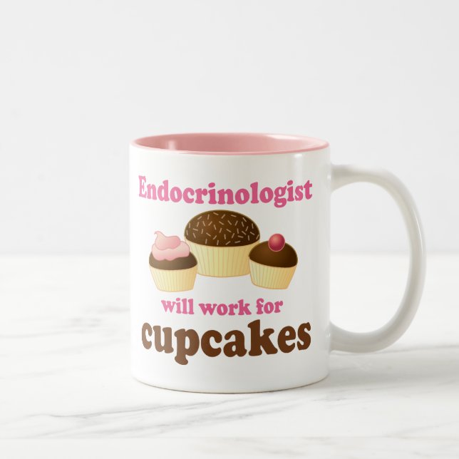 Funny Endocrinologist Two-Tone Coffee Mug (Right)