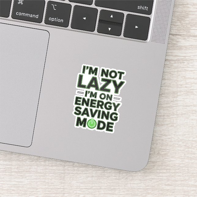 Funny Energy Saving Mode Decal (Detail)