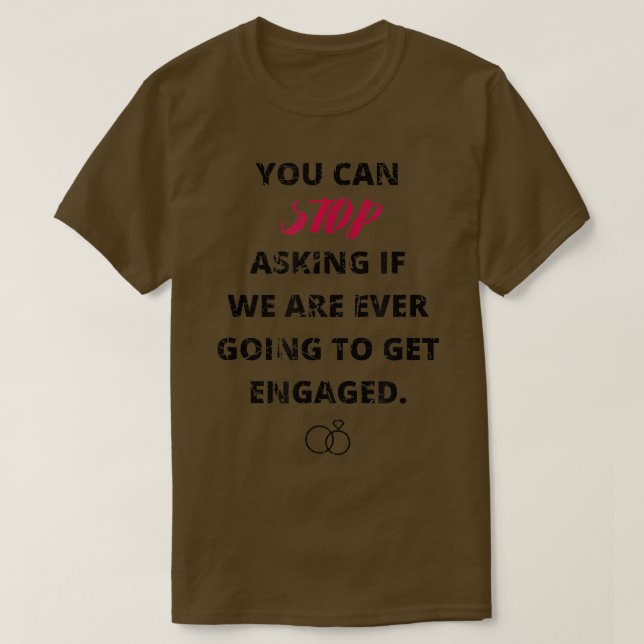 Funny Engagement Announcement T I Said Yes Fiancee T-Shirt (Design Front)