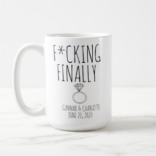 Funny Engagement Mug, Engagement Gift, Engagement Coffee Mug