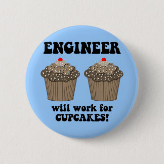 funny engineer 6 cm round badge