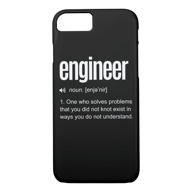 Funny Engineer Definition Case-Mate iPhone Case (Back)