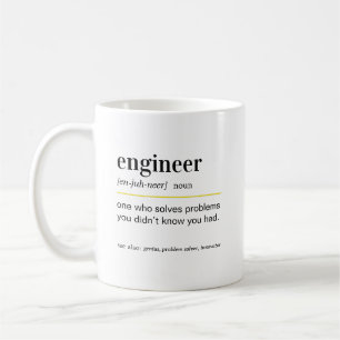 Funny Engineer Definition Gift Coffee Mug