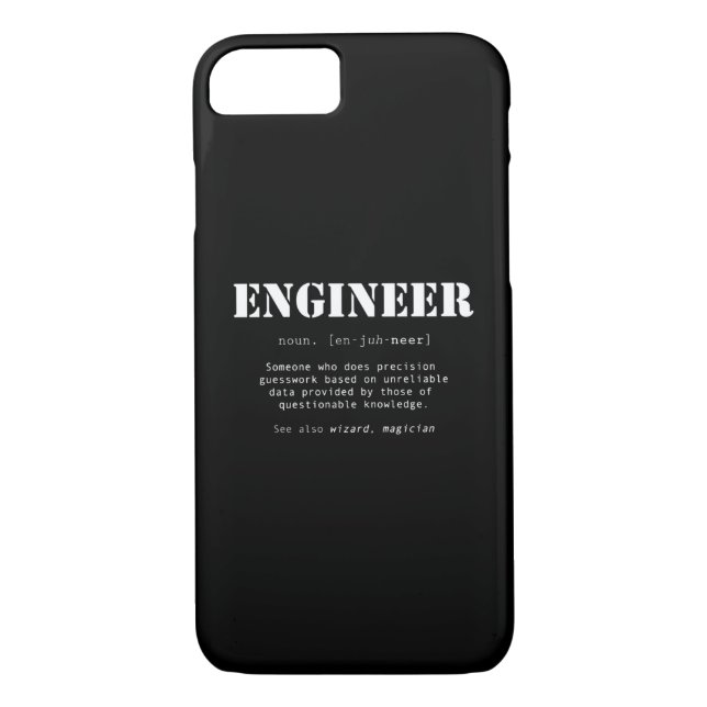Funny Engineer Dictionary Definition Case-Mate iPhone Case (Back)