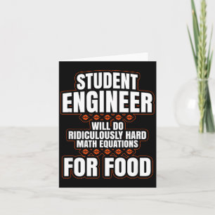 Funny Engineer Engineering College Student S Card